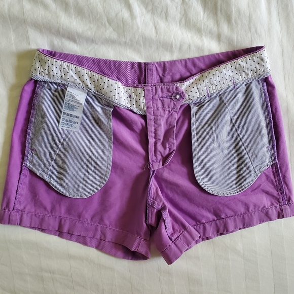 Tommy Hilfiger Purple Shorts - Size 6 - Picture 8 of 12